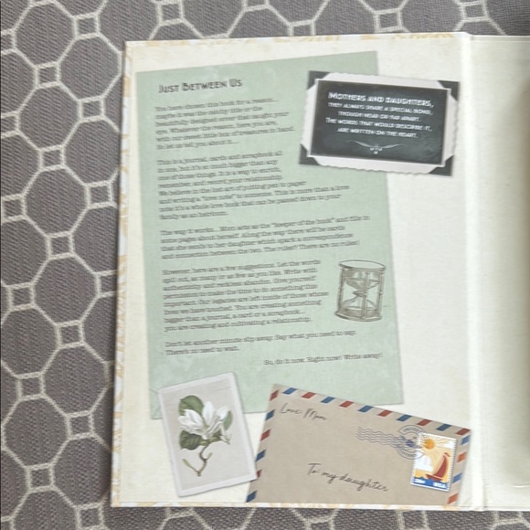 *Host Pick* Uncommon Goods Gold and Cream Letter Book for Mother and Daughter - Picture 3 of 10